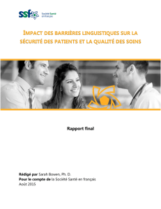 impact des barrières linguistiques sur la sécurité des patients et la