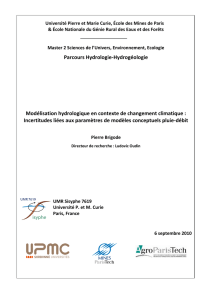 Modélisation hydrologique en contexte de changement