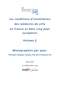 Les monographies par pays - Banque de données en santé publique