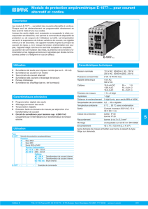 Module de protection ampèremétrique E-1077-... pour courant