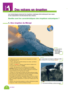 Quelles sont les caractéristiques des éruptions