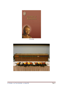 Les Trois Corbeilles – Le Canon Pali - Centre-Bouddhiste