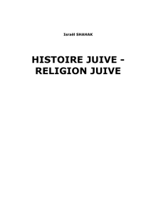 histoire juive - religion juive - Le site de Jean