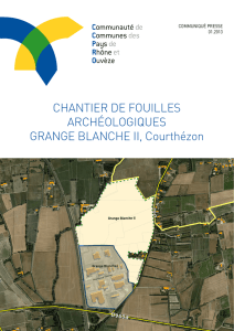 CHANTIER DE FOUILLES ARCHÉOLOGIQUES GRANGE
