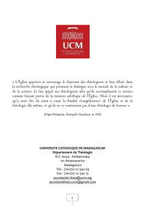 livret theologie 2014-2015 - L`Université Catholique de Madagascar