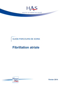 Guide parcours de soins Fibrillation atriale