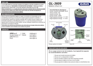 gl3609 batterie