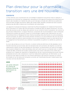 Plan directeur pour la pharmacie - Canadian Pharmacists Association