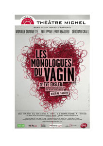 Dossier de Presse Les monologues du vagin