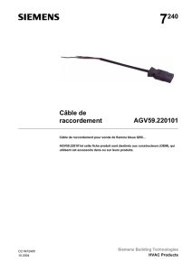 7240 Câble de raccordement AGV59.220101
