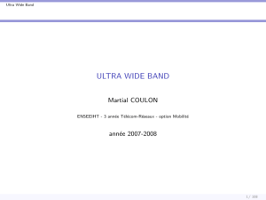 ultra wide band - Martial COULON
