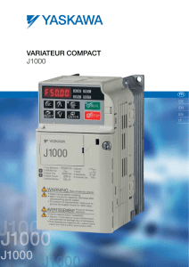 VAriATEur CompACT J1000 - YASKAWA Europe