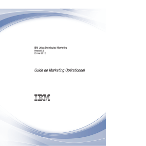 IBM Unica Distributed Marketing - IBM ExperienceOne Documentation