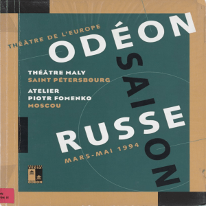 Programme Odéon saison russe 1993-1994