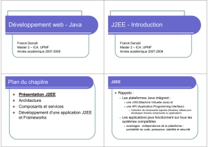 Développement web - Java J2EE
