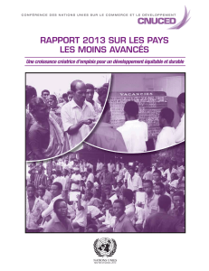 rapport 2013 sur les pays les moins avancés