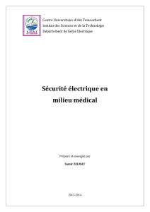 Sécurité électrique en milieu médical