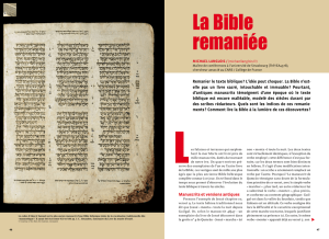 La Bible remaniée - Michael Langlois