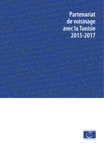 Partenariat de voisinage avec la Tunisie 2015-2017