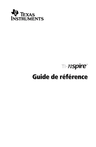 Guide de référence