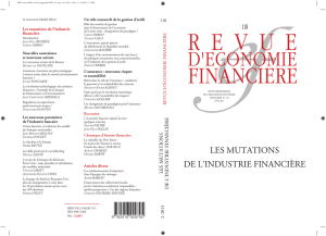 LES MUTATIONS DE L`INDUSTRIE FINANCIÈRE