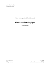 Guide méthodologique 2008 - Lycée Blaise