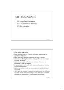 CH.1 COMPLEXITÉ