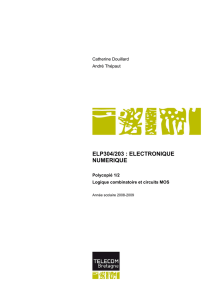 ELP304/203 : ELECTRONIQUE NUMERIQUE