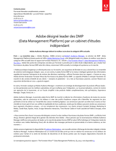 Adobe désigné leader des DMP (Data Management Platform) par