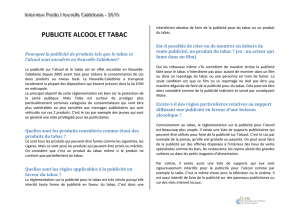 PUBLICITE ALCOOL ET TABAC