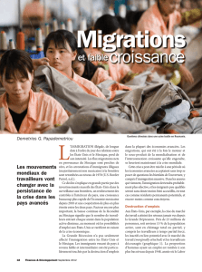 Migrations et faible croissance