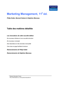 Marketing Management, 11 éd.
