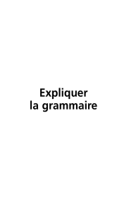 Expliquer-la grammaire