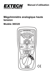 Mégohmmètre analogique haute tension