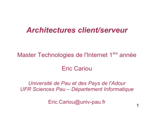 Architectures client/serveur