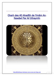 40 hadiths - Hadith Du Jour