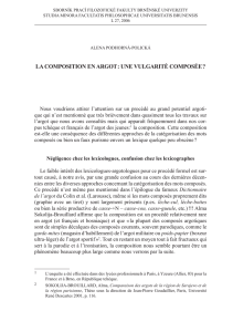la composition en argot : une vulgarit&eacute; compos&eacute;e