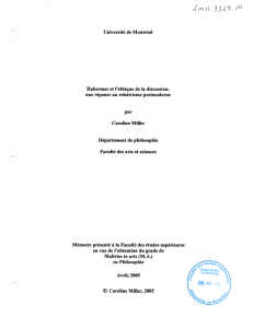 ID Université de Montréal Habermas et l`éthique de la discussion