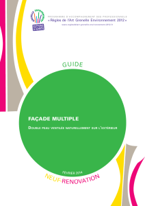 Façade multiple double peau ventilée naturellement sur l