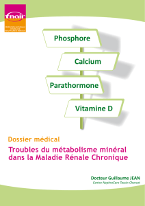 Fiche pratique sur les troubles du métabolisme minéral pour la