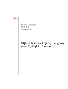 SQL - Structured Query Language avec MySQL5 - L