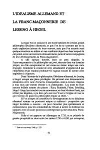 L`IDEALISME ET LESSING AHEGEL