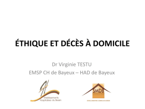 Dr Virginie TESTU, CH de Bayeux /HAD de Bayeux