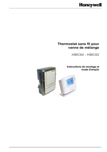 Thermostat sans fil pour vanne de mélange HMC80