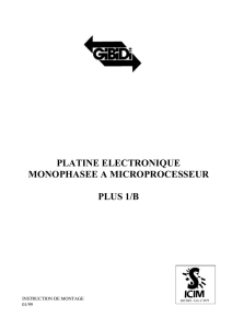 platine electronique monophasee a microprocesseur plus 1/b