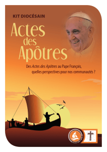 Kit Actes des Apôtres - Diocèse d`Aix et Arles