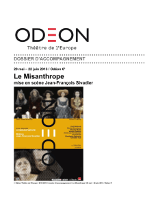 Le Misanthrope - Théâtre de l`Odéon