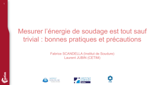 Mesurer l`énergie de soudage est tout sauf trivial : bonnes