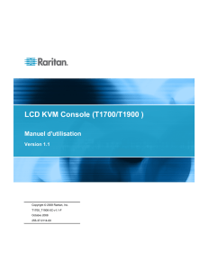 LCD KVM Console (T1700/T1900 )
