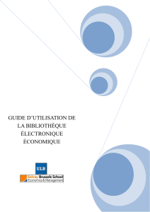 Bibliothèque d`Économie et de Gestion, mode d`emploi... Comment